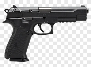 Black Handgun PNG