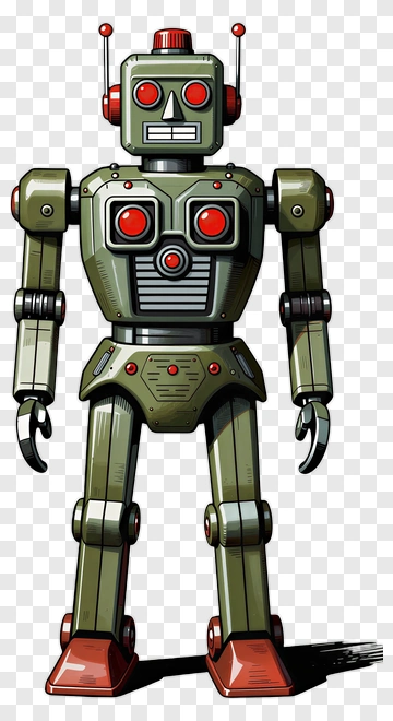 Cartoon Robot Character PNG