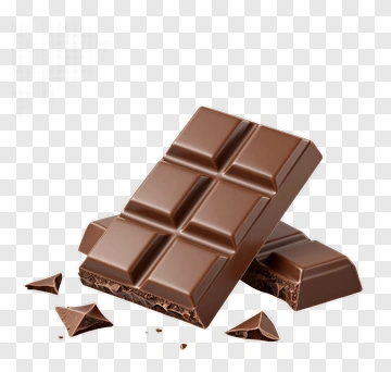 Chocolate Bar With Pieces PNG