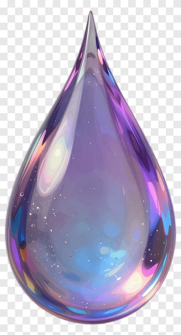 Colorful Water Drop PNG
