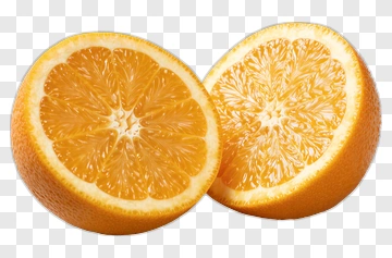 Fresh Orange Halves PNG