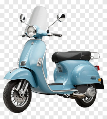 Blue Scooter PNG