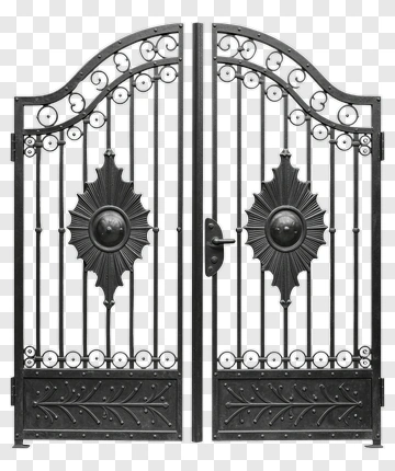 Decorative Iron Gate PNG