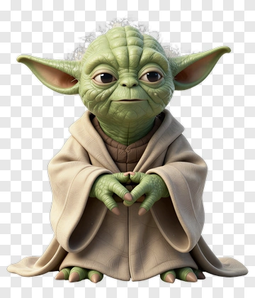 3D Yoda Character PNG