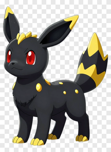 Black Electric-Type Pokémon Character PNG
