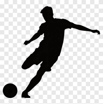 Football Player Kicking A Ball PNG