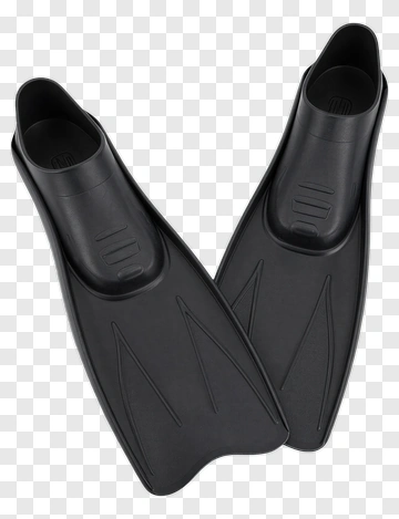 Black Diving Fins PNG