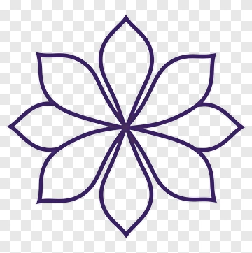 Purple Floral Design PNG