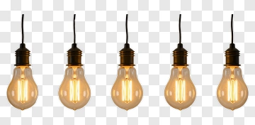 Hanging Light Bulbs PNG