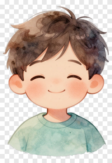 Cartoon Boy Smiling PNG