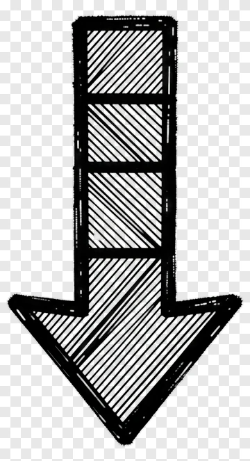 Hand-Drawn Arrow Pointing Down PNG