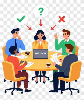 Business Team Making A Decision PNG