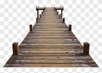 Wooden Dock Leading To Water PNG