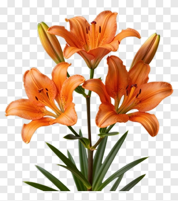 Orange Lily Bouquet PNG