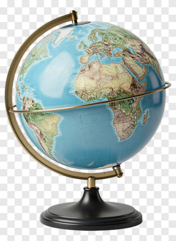 Globe On Stand PNG