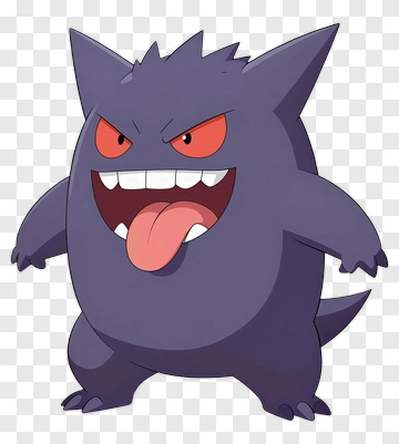 Gengar Pokémon Character PNG
