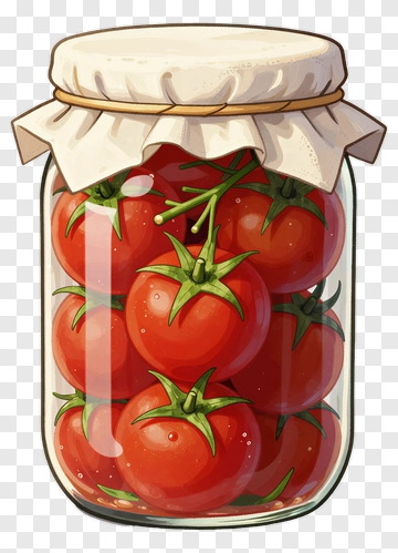 Jar Of Fresh Tomatoes PNG
