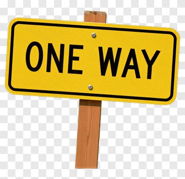 One Way Traffic Sign PNG