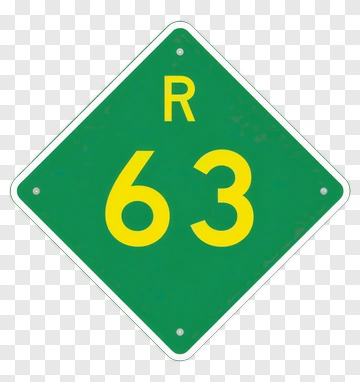 Road Sign R 63 PNG