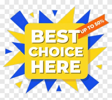 Best Choice Here Promotional Banner PNG