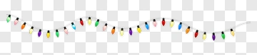 Colorful String Of Holiday Lights PNG