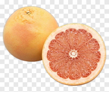 Grapefruit Halved And Whole PNG