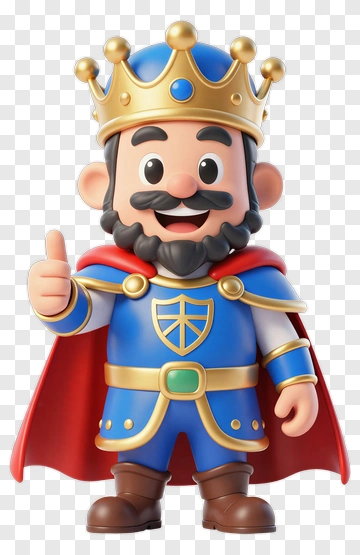 Cartoon King Giving A Thumbs Up PNG