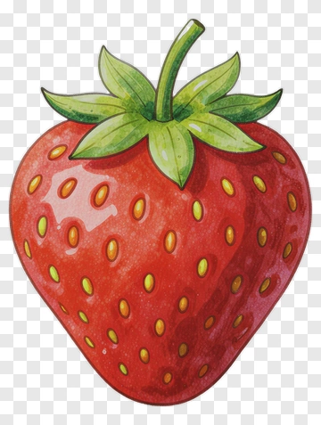 Colorful Strawberry PNG