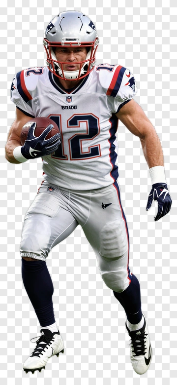 Football Player Running With A Ball PNG