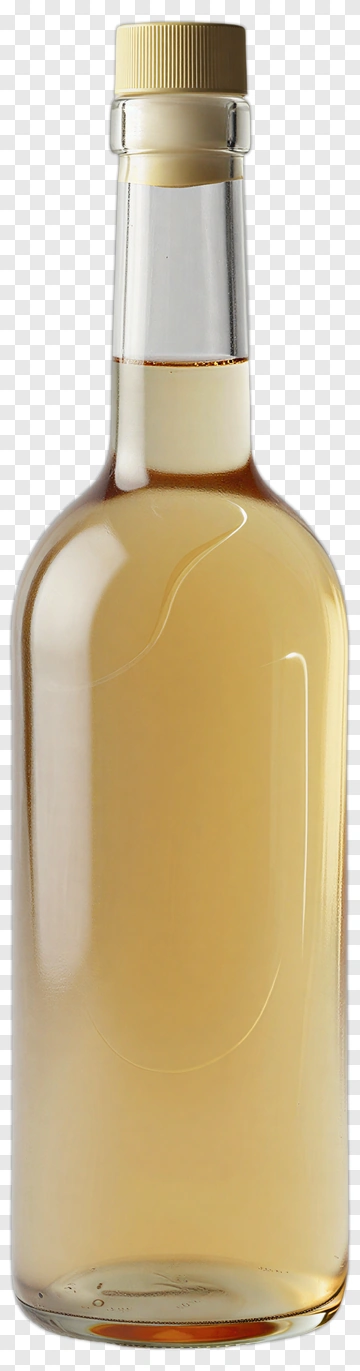 Glass Bottle With Light Brown Liquid PNG