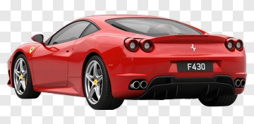 Red Ferrari F430 Sports Car PNG