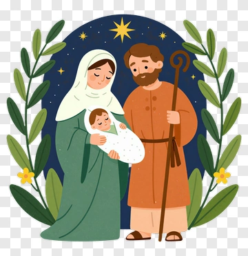 Family Holding A Baby In A Nighttime Scene PNG