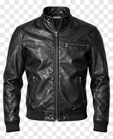 Black Leather Jacket PNG