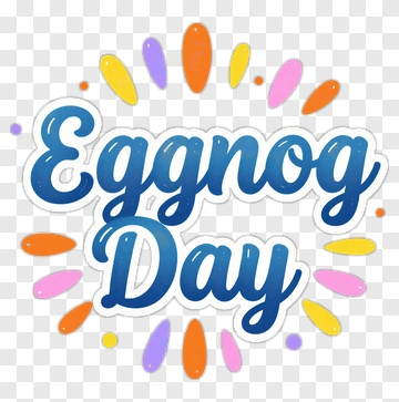 Eggnog Day Celebration PNG