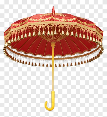 Red Decorative Umbrella PNG
