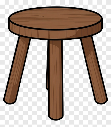 Wooden Stool PNG