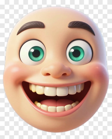 Cartoon Baby Face Smiling PNG