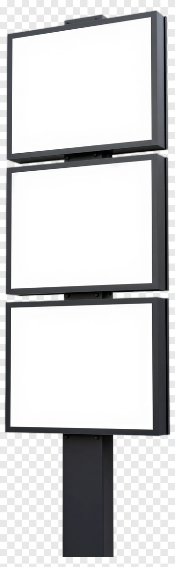 Blank Advertising Sign PNG