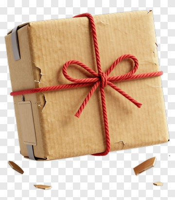 Gift Box Wrapped With Red Ribbon PNG