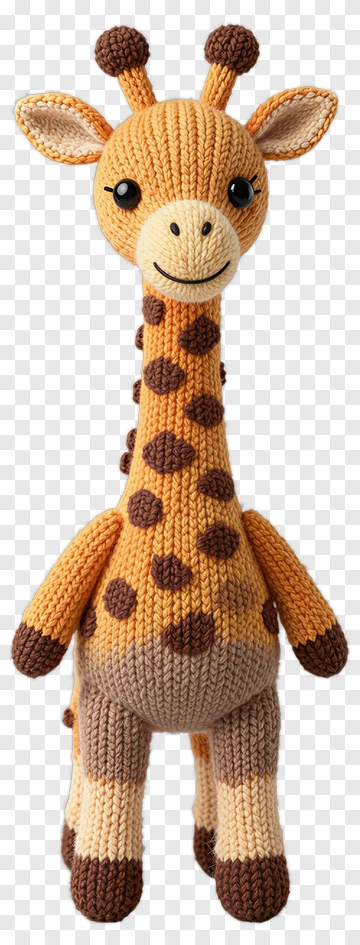 Felt Giraffe Toy PNG