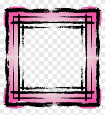 Pink And Black Decorative Frame PNG