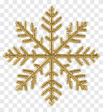 Gold Snowflake Decoration PNG