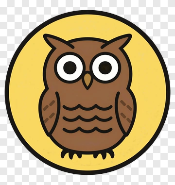 Cartoon Owl Icon PNG