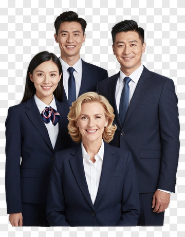 Business Team In Formal Attire PNG