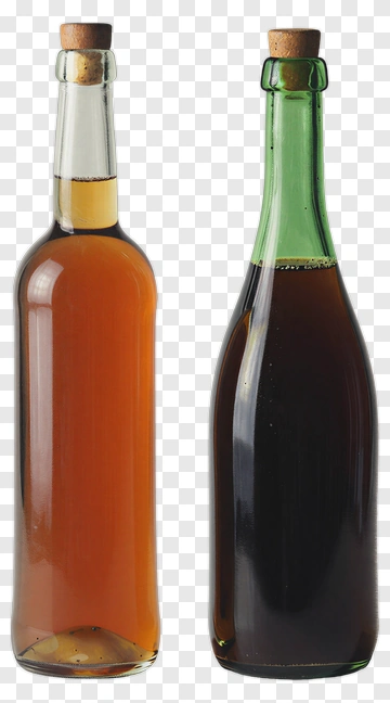 Glass Bottles With Cork Stoppers PNG