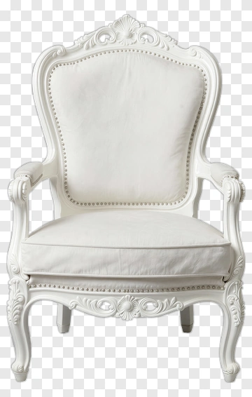 White Vintage Armchair PNG