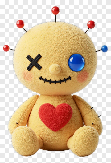 Voodoo Doll With Heart PNG