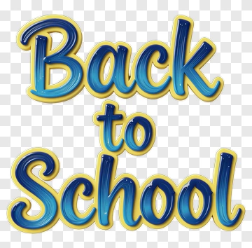 Back To School Text Design PNG