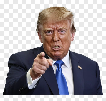 Man Pointing With An Intense Expression PNG