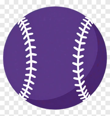 Purple Baseball PNG